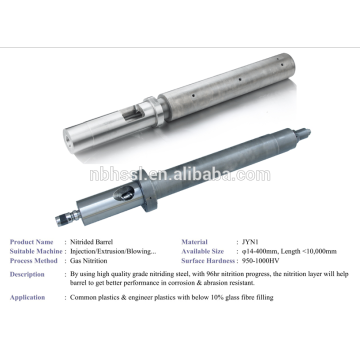 injection machine nitrded screw barrel